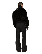 High-necked faux fur jacket -  | Dolce & Gabbana