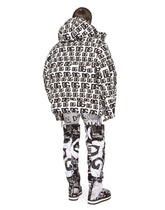 Quilted nylon jacket with hood and DG logo print -  | Dolce & Gabbana
