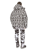 Quilted nylon jacket with hood and DG logo print -  | Dolce &amp; Gabbana