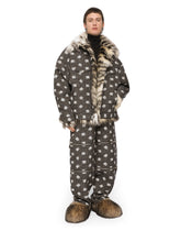 DG-logo jacquard jacket with faux fur -  | Dolce &amp; Gabbana