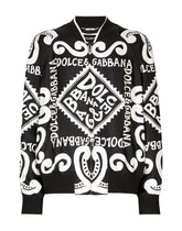 Marina-print silk bomber jacket -  | Dolce & Gabbana