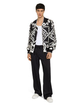 Marina-print silk bomber jacket -  | Dolce & Gabbana