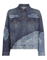 Stretch patchwork denim jacket -  | Dolce &amp; Gabbana