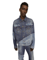 Stretch patchwork denim jacket -  | Dolce &amp; Gabbana