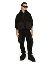 Jersey hoodie with large pockets -  | Dolce & Gabbana