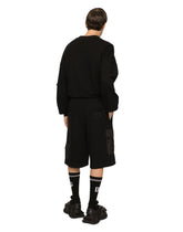 Multi-pocket round-neck sweatshirt with DG embroidery -  | Dolce & Gabbana