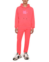 JERSEY HOODIE WITH DG LOGO PRINT -  | Dolce & Gabbana