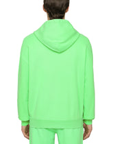JERSEY HOODIE WITH DG LOGO PRINT -  | Dolce &amp; Gabbana