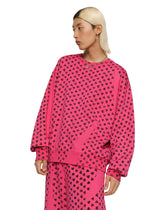 Round-neck jersey sweatshirt with DG heart print -  | Dolce & Gabbana