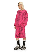 Round-neck jersey sweatshirt with DG heart print -  | Dolce & Gabbana