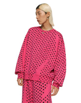 Round-neck jersey sweatshirt with DG heart print -  | Dolce & Gabbana