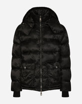 DG satin jacquard jacket with hood -  | Dolce &amp; Gabbana