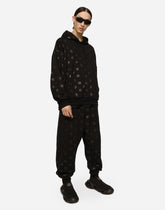 Jersey hoodie with DG print -  | Dolce & Gabbana