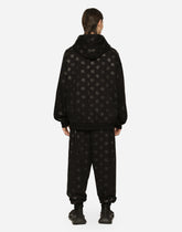 Jersey hoodie with DG print -  | Dolce & Gabbana