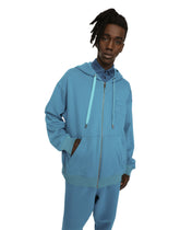 Zip-up hoodie with embossed tag -  | Dolce & Gabbana