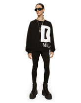 Round-neck jersey sweatshirt with DG Milano print -  | Dolce & Gabbana