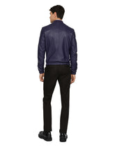 Leather jacket with branded tag -  | Dolce &amp; Gabbana