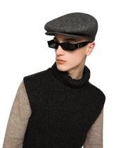 Herringbone wool-blend flat cap -  | Dolce & Gabbana