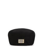 Stretch cotton gabardine flat cap -  | Dolce &amp; Gabbana