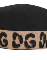 Stretch cotton flat cap with DG patch -  | Dolce &amp; Gabbana
