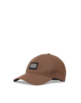 Cotton baseball cap with logo tag -  | Dolce & Gabbana