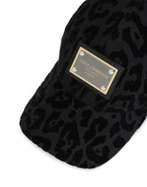 Baseball cap with flocked leopard print -  | Dolce &amp; Gabbana