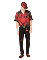 Leopard-design jacquard baseball cap -  | Dolce & Gabbana