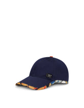 Baseball cap with marbled-print details -  | Dolce & Gabbana