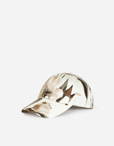 Gabardine baseball cap with tulip print -  | Dolce & Gabbana