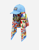 Baseball cap with Carretto-print scarf -  | Dolce & Gabbana