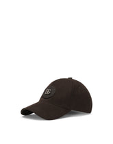 Cotton baseball cap with leather logo patch -  | Dolce &amp; Gabbana