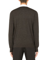 Crewneck sweater in cashmere -  | Dolce &amp; Gabbana