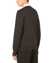 Crewneck sweater in cashmere -  | Dolce &amp; Gabbana