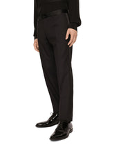 Wool and silk three-piece Martini-fit tuxedo suit -  | Dolce & Gabbana