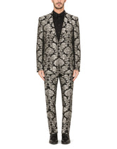 Floral jacquard Martini-fit suit -  | Dolce &amp; Gabbana