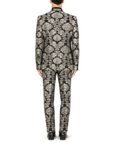 Floral jacquard Martini-fit suit -  | Dolce &amp; Gabbana