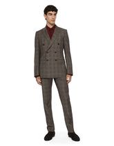 Double-breasted glen plaid Martini-fit suit -  | Dolce & Gabbana