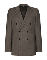 Double-breasted glen plaid Martini-fit suit -  | Dolce & Gabbana