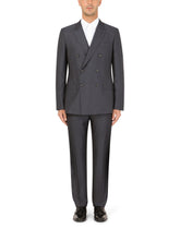Double-breasted wool and silk Martini-fit suit -  | Dolce & Gabbana