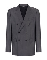 Double-breasted wool and silk Martini-fit suit -  | Dolce & Gabbana