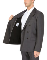 Double-breasted wool and silk Martini-fit suit -  | Dolce & Gabbana
