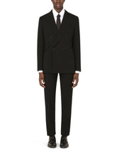 Double-breasted wool Sicilia-fit suit -  | Dolce & Gabbana