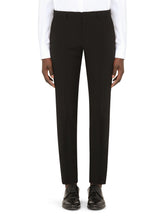 Double-breasted wool Sicilia-fit suit -  | Dolce & Gabbana
