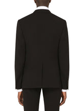 Double-breasted wool Sicilia-fit suit -  | Dolce & Gabbana