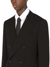 Double-breasted wool Sicilia-fit suit -  | Dolce & Gabbana