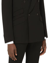 Double-breasted wool Sicilia-fit suit -  | Dolce & Gabbana