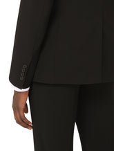 Double-breasted wool Sicilia-fit suit -  | Dolce & Gabbana