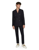 Double-breasted linen Taormina-fit suit -  | Dolce & Gabbana