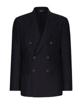 Double-breasted linen Taormina-fit suit -  | Dolce & Gabbana