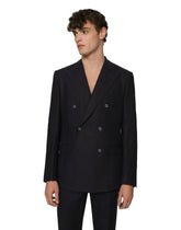 Double-breasted linen Taormina-fit suit -  | Dolce & Gabbana